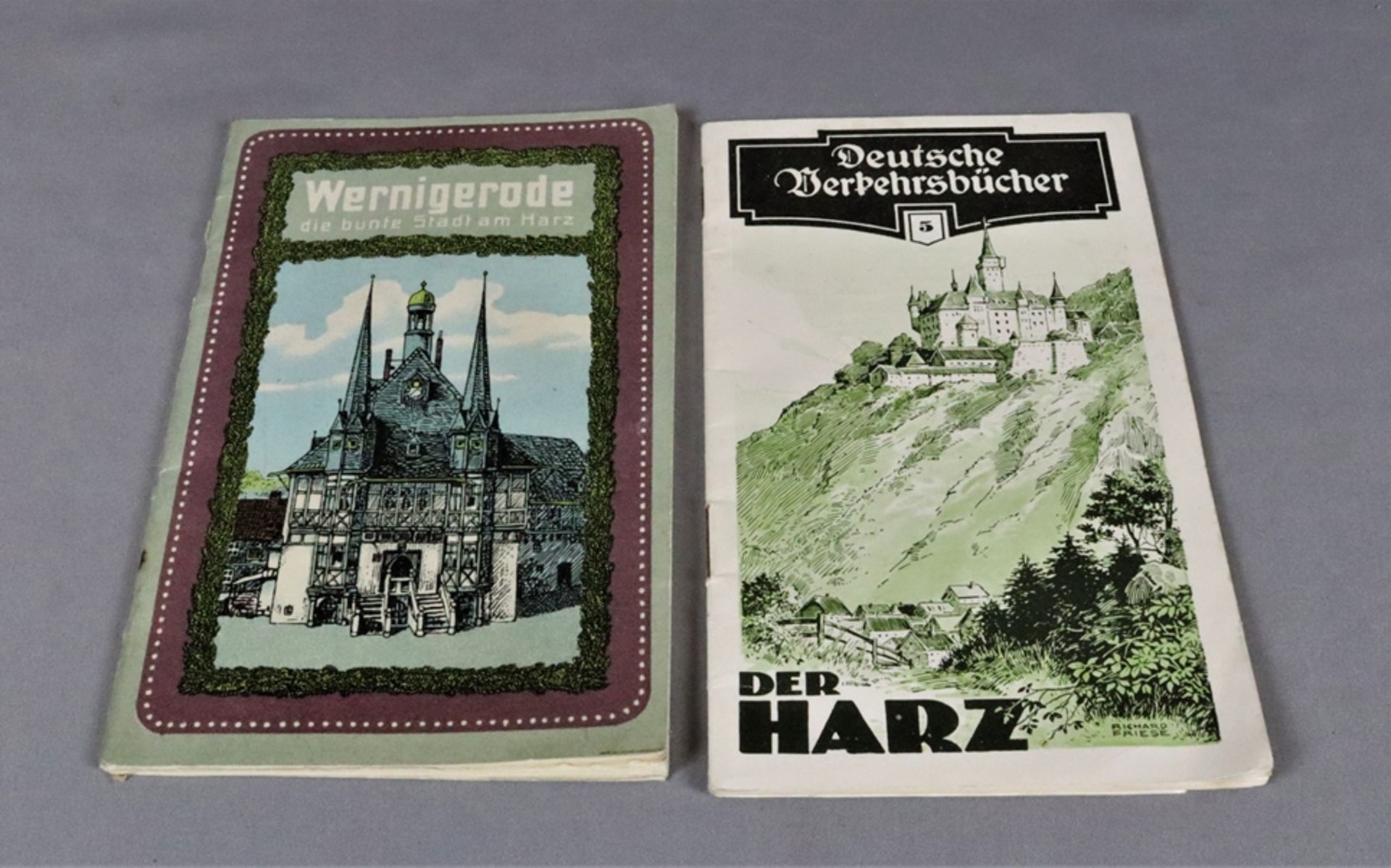 2 Broschüren, Wernigerode/Harz, Nr.1 herausgegeben durch das Verkehrsamt der Städtischen Kurverwalt