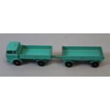 Lastwagen mit Hänger, bez. Mercedes-Trailer, hergestellt in England, by Elsney/Matchbox, Matchbox-S