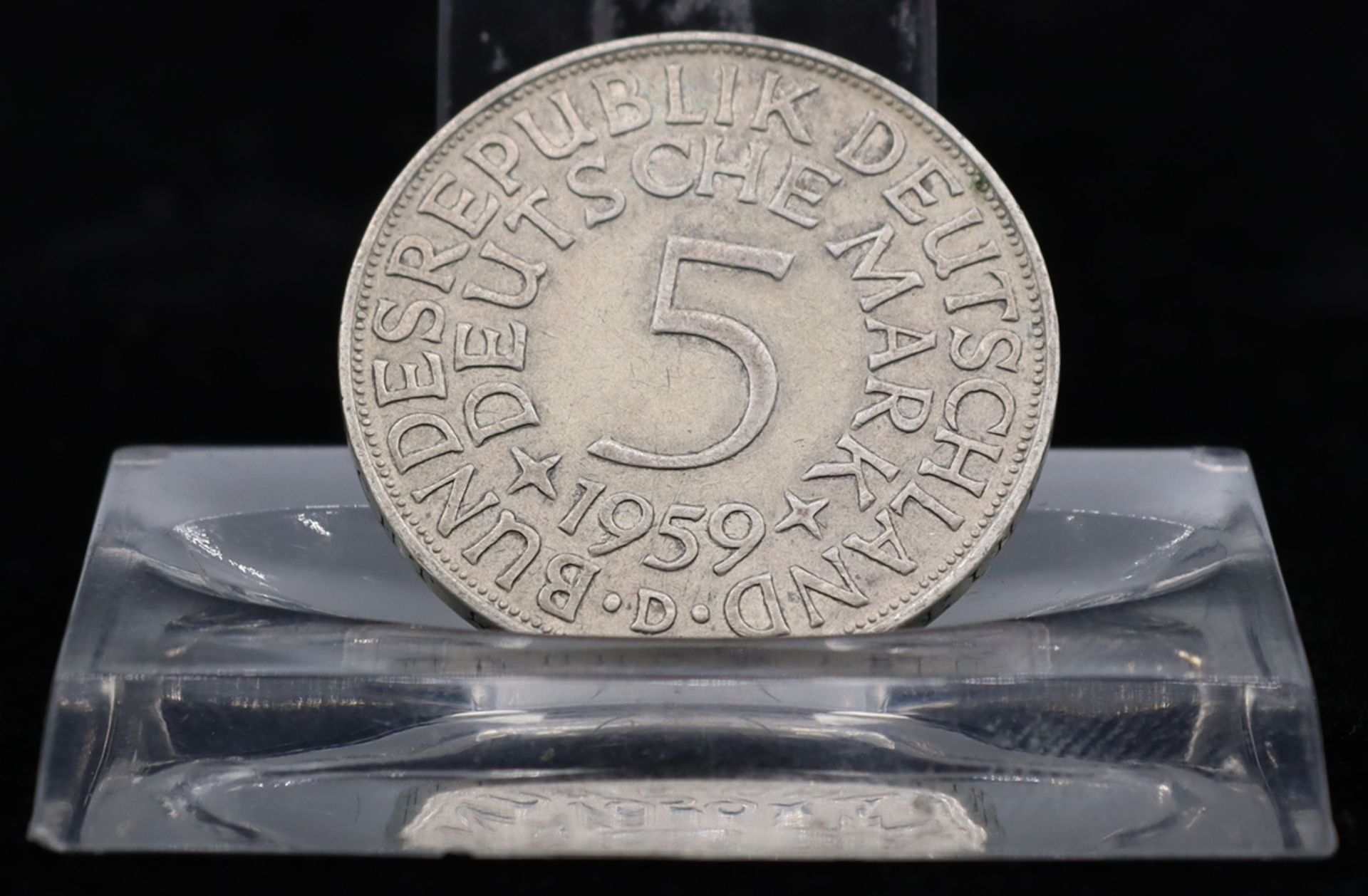 Münze 5 Mark 1959, Prägung D für München, Umlaufmünze,