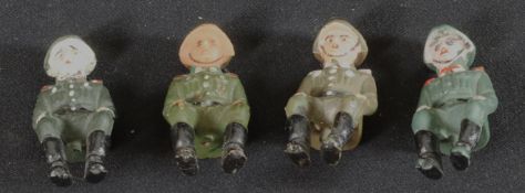 Militärisches Spielzeug, 5 Soldaten, ohne Herstellermarke, DDR und älter, Deutsch