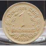 Deutsche Reichsmark Münze von 1934, Deutsches Reich