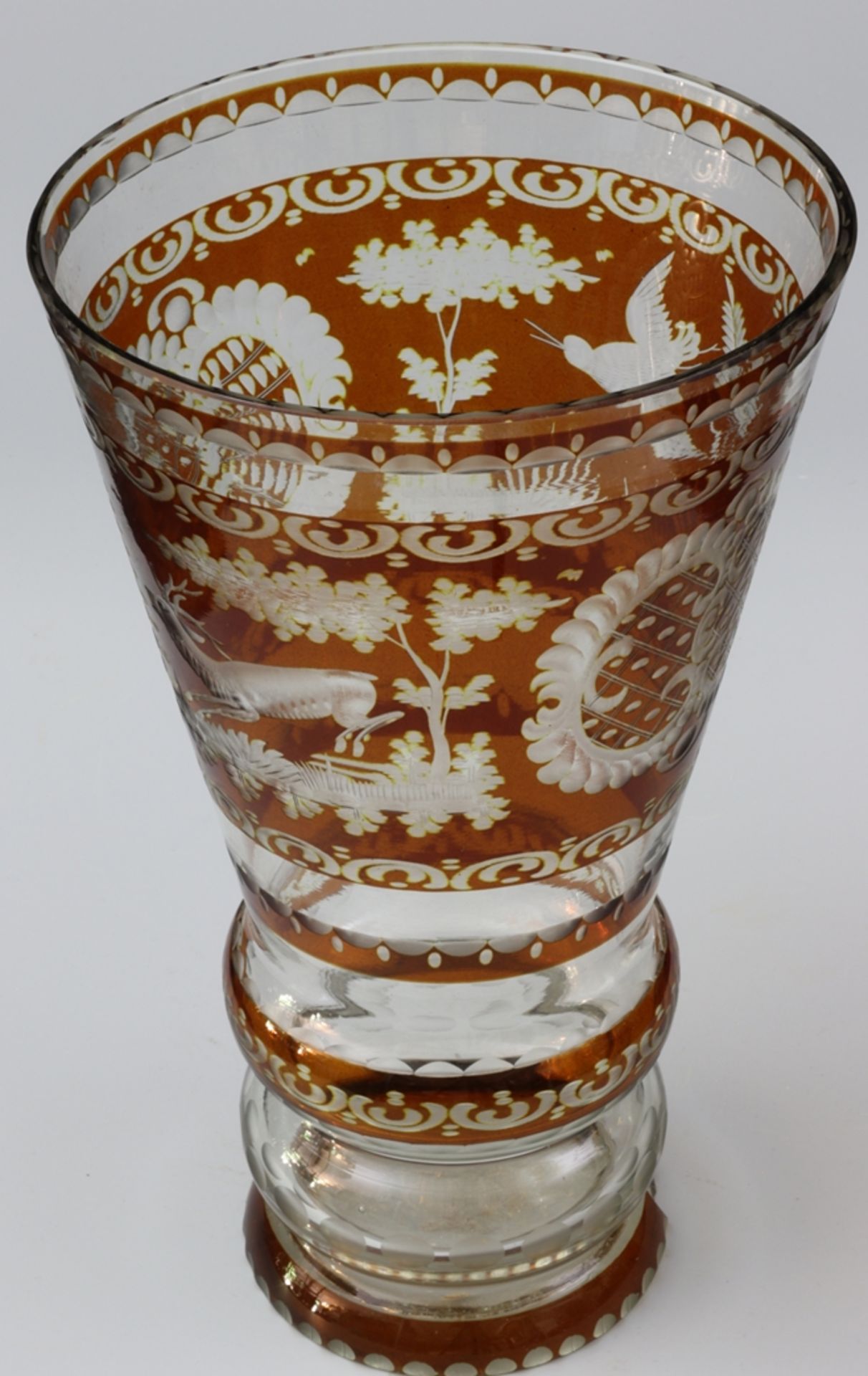 Jagdliche Vase, Böhmen Ende des 19.Jh. - Bild 2 aus 2