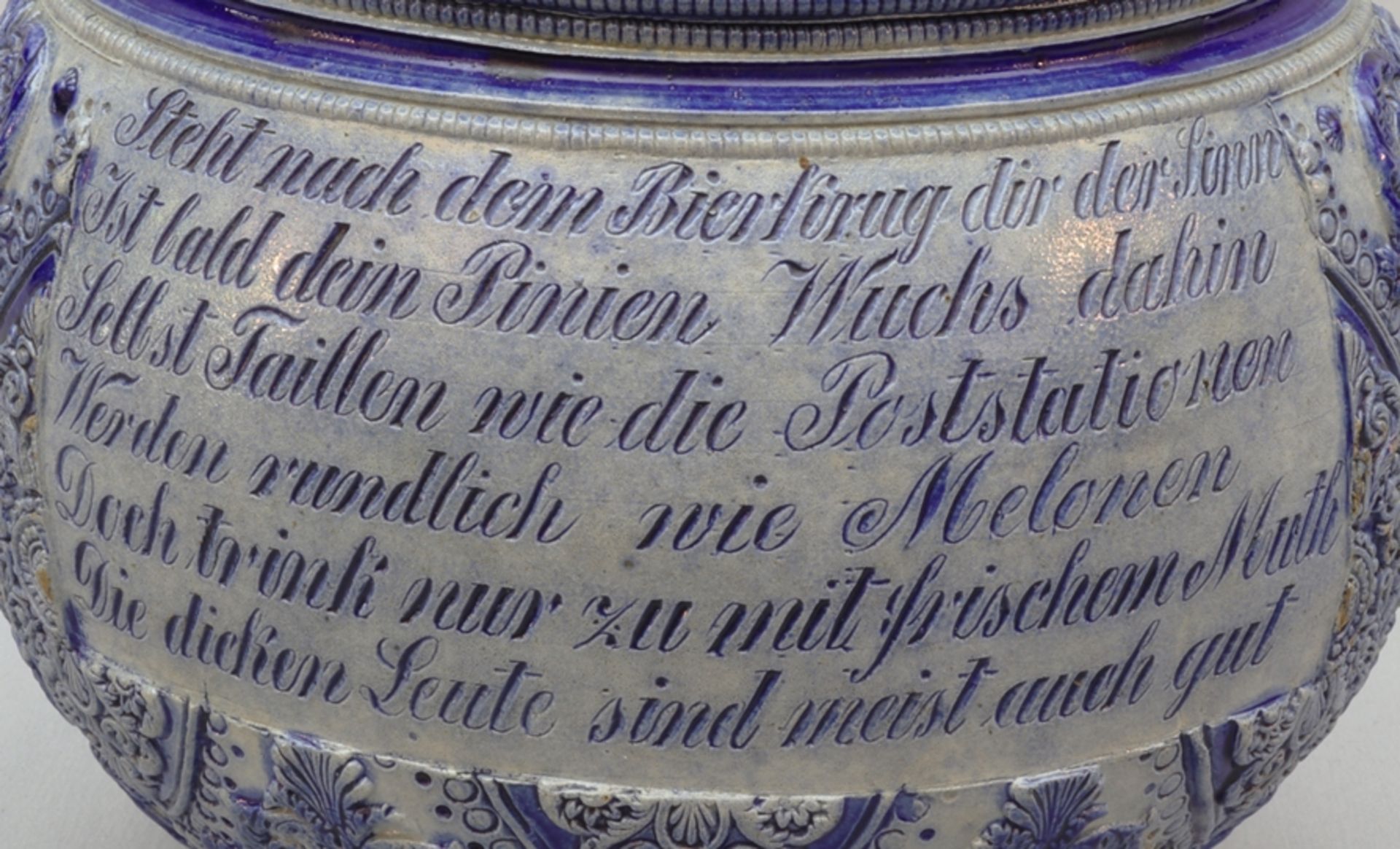 Großer Bierkrug, Historismus Ende des 19.Jh.,Deutsch - Bild 3 aus 3