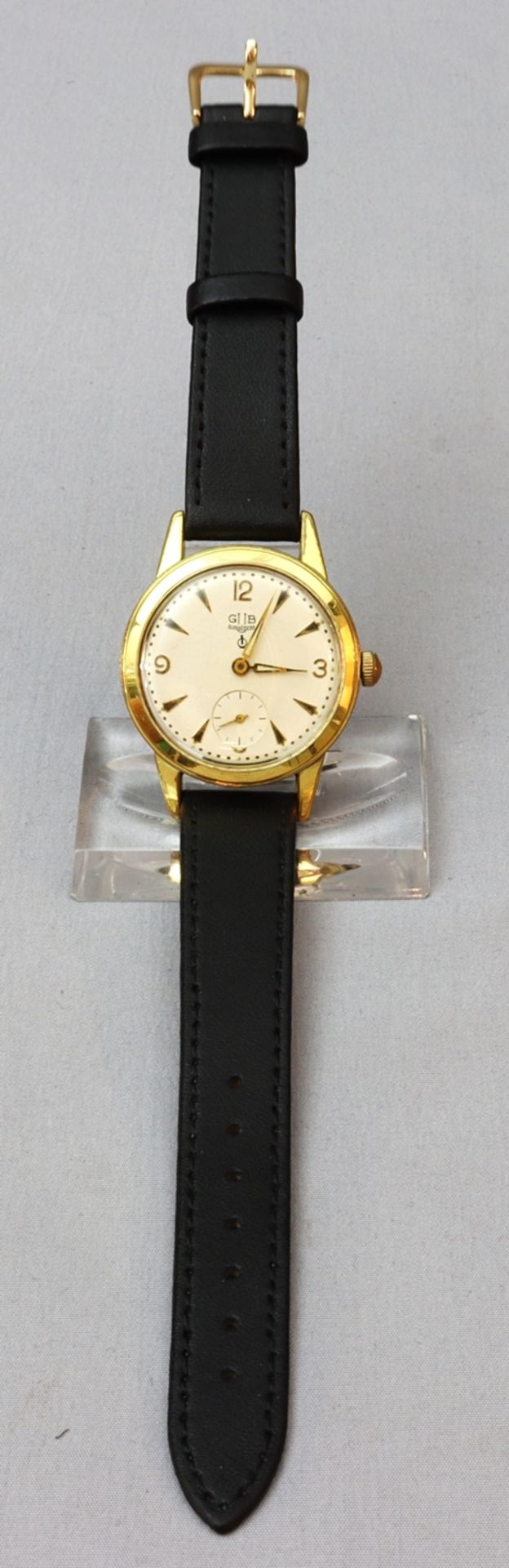 Herrenarmbanduhr, A. Lange & Söhne VEB Glashütte GUB Kaliber 28, Güteuhr Q1, DDR