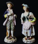 Paar Porzellanfiguren, wohl 30er/50er Jahre des 20.Jh., Japan