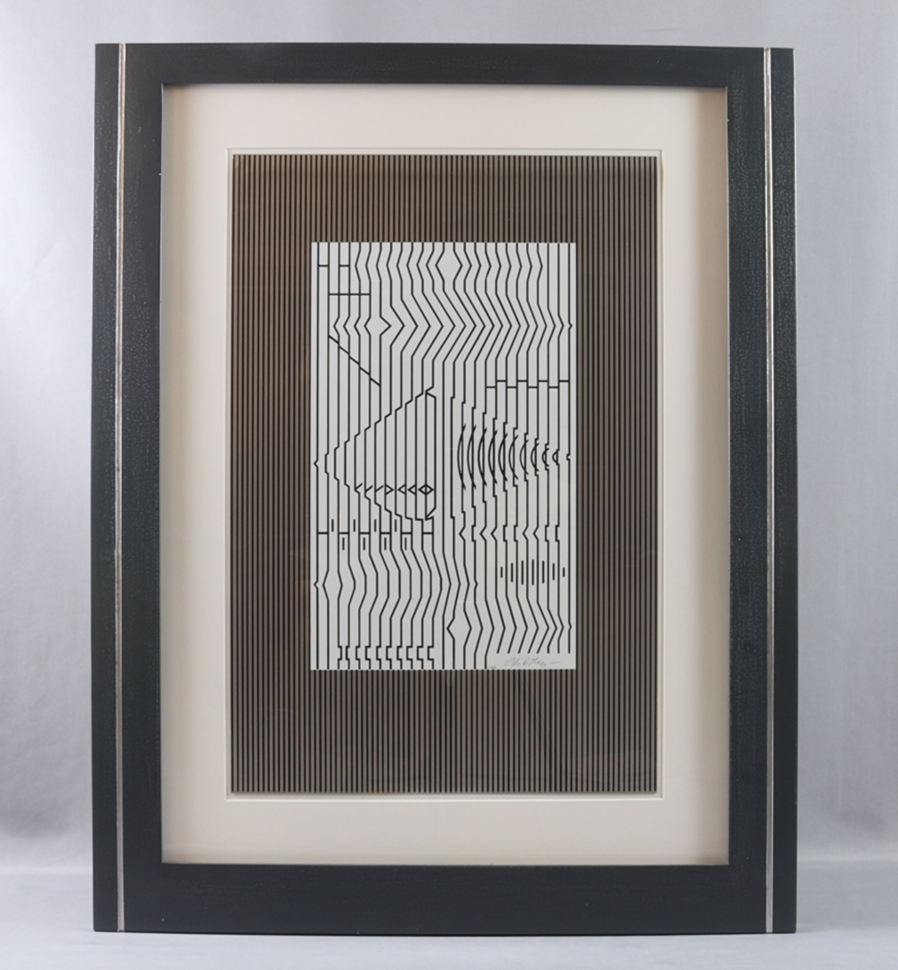 Serigraphie - Siebdruck auf Papier, Titel "Cytharre", Victor Vasarely 1908-1997