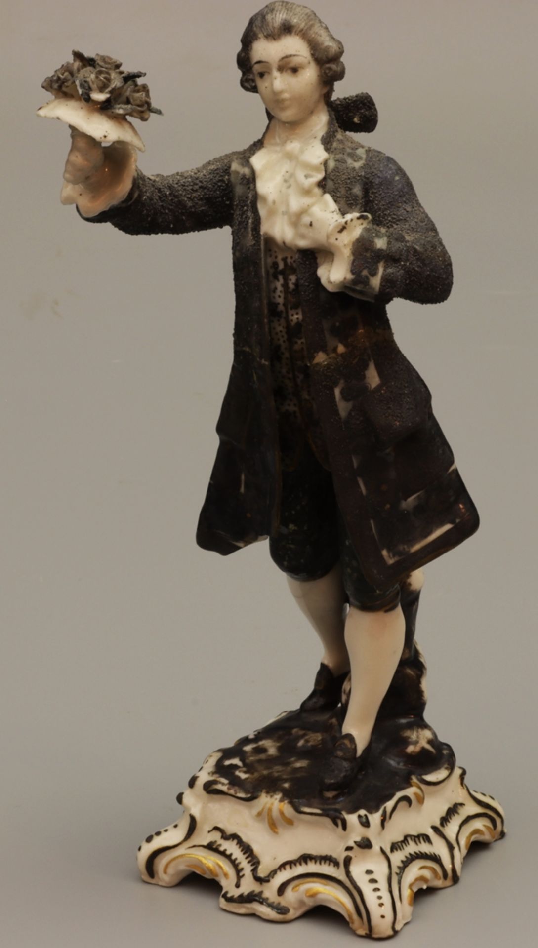 Biskuit Porzellanfigur Rosenkavalier, Ende des 19Jh./Anfang des 20.Jh., Deutsch