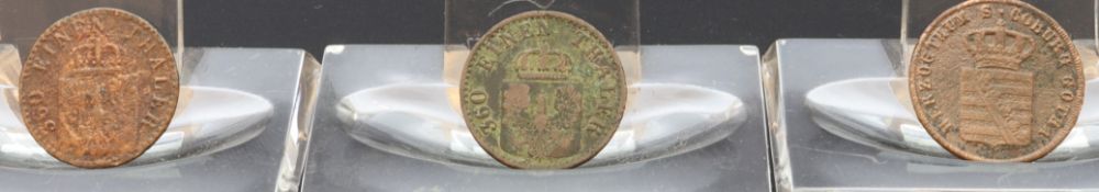 Lot verschiedene deutsche Münzen 19.Jh.