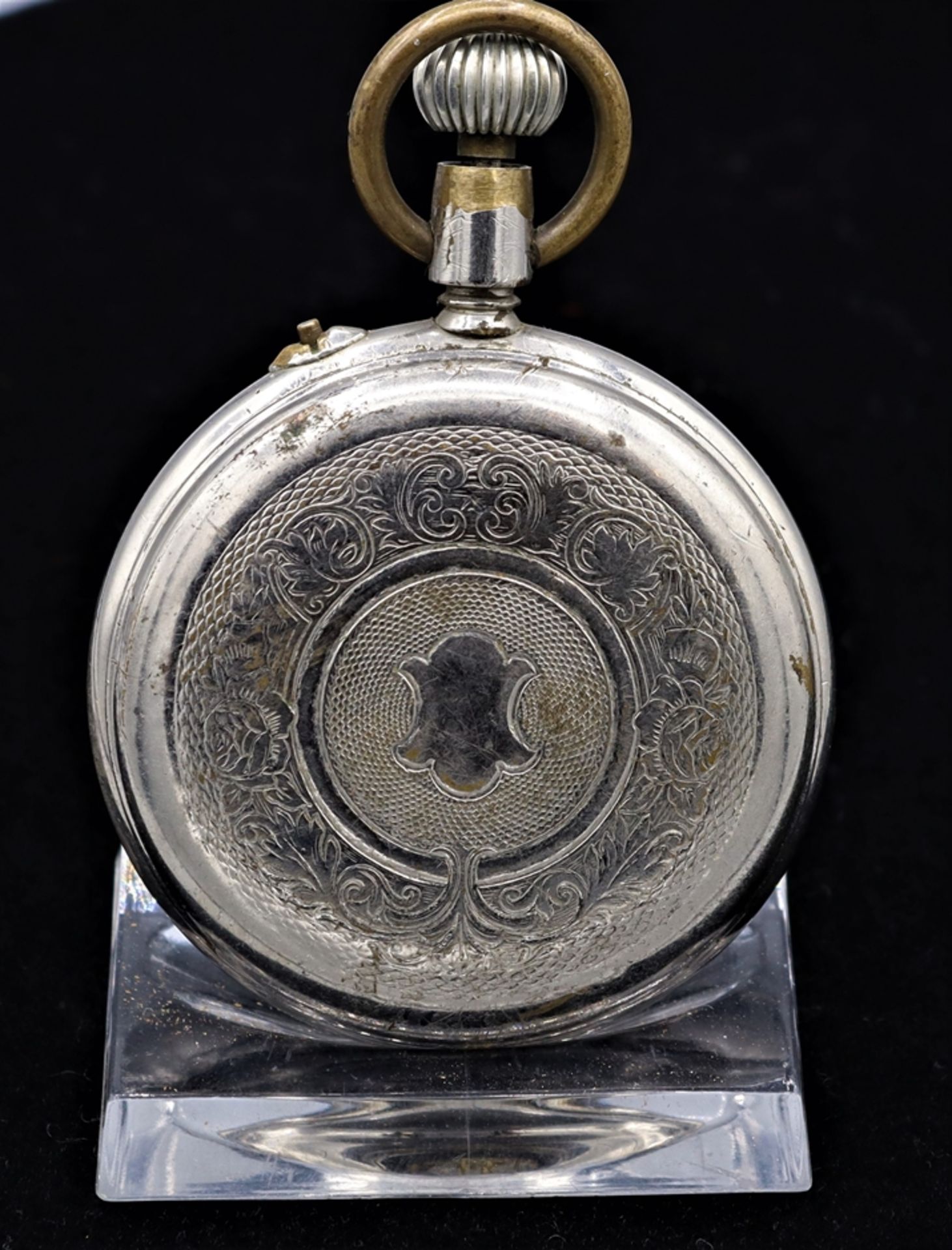 Herrentaschenuhr Silber um 1890 Historismus, Deutsch - Bild 2 aus 3