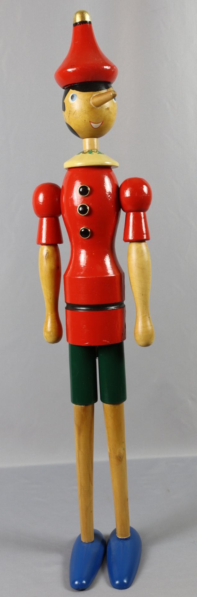 Holz Figur Pinocchio, wohl Deutsch der 80er-90er Jahre des 20.Jh.