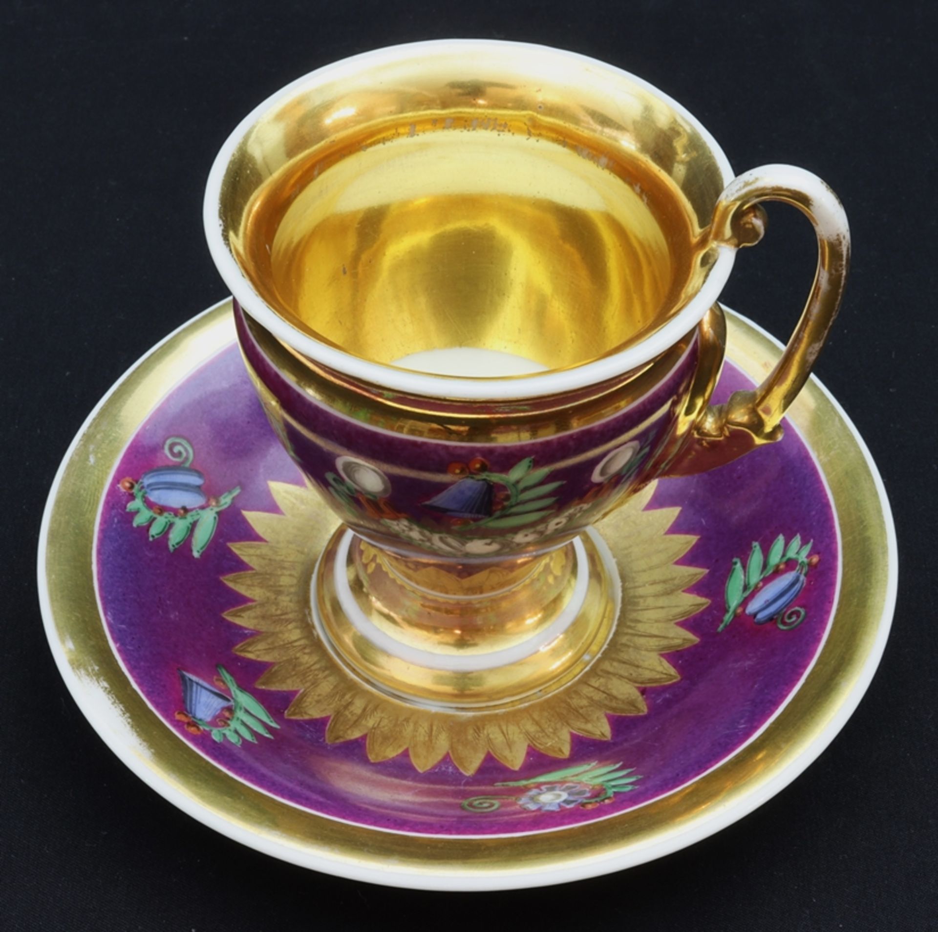 Biedermeier Zylindertasse, erstes Drittel des 19.Jh., Frankreich - Bild 5 aus 5