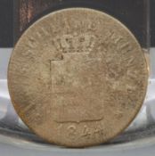 Deutsche 2 Neu Groschen Münze Jahrgang 1844 G