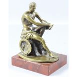 Bronzeskulptur sitzender Gallier um 1920-30, Deutsch
