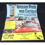 Plakat, Grosser Preis von Europa 1974, Nürburgring