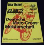 Plakat, Motor-Cross-Meisterschaft - Northeim, Juli 1975