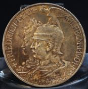 Silbermünze 5 RM,  200 Jahre Preußen 1701-1901, Deutsches Reich
