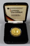 100 Euro Goldmünze Jahrgang 2002, Übergang zur Währungsunion - Einführung des Euro