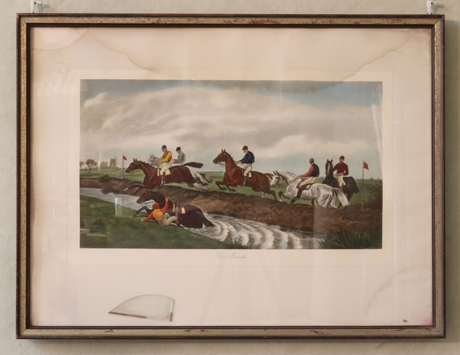 Zwei handkolorierte Lithographien, Motiv Pferderennen, England Anfang des 20.Jh.  - Bild 3 aus 3