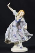 Porzellanfigur Tänzerin, 20er/30er Jahre des 20.Jh., Deutsch