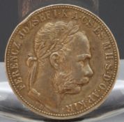 Silber Münze 1 Forint Österreich 1886, Österreichisch-Ungarischer Forint (1857 - 1892)