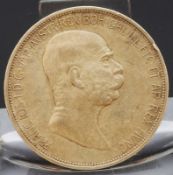 Silber Münze 5 Kronen von 1908 Österreich
