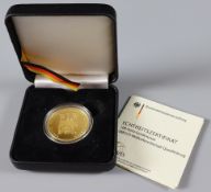 100 Euro Goldmünze Jahrgang 2003, UNESCO - Weltkulturerbstadt Quedlinburg