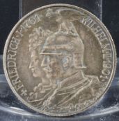 Silbermünze 2 Reichsmark, 200 Jahre Preussen, Jahrgang 1901, Deutsches Reich
