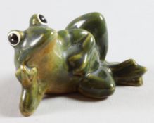 Keramikfigur, Liegender Frosch, Deutsch 20er Jahre des 20.Jh.