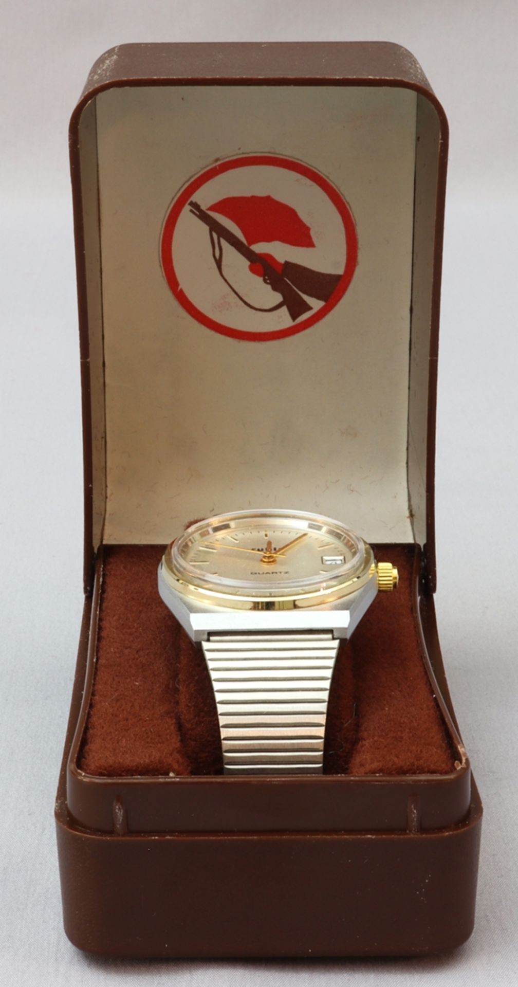 Herren Armbanduhr, Firma Ruhla 1986, DDR - Bild 2 aus 3