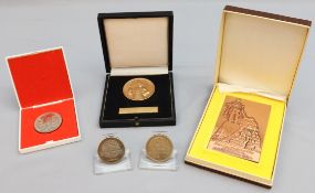 Erinnerungsmedaillen - 5 verschiedene Medaillen, DDR zeitlich