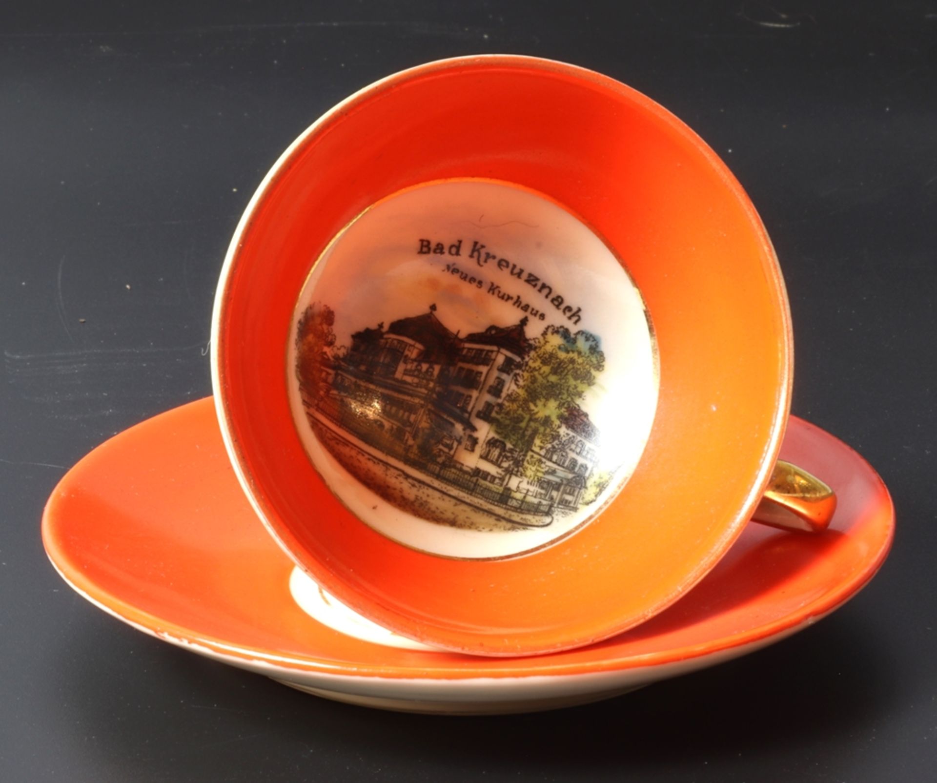 Erinnerungssouvenir Tasse - Bad Kreuznach um 1920 - 1940, Deutsch - Bild 2 aus 2