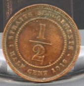 Englische Münze von 1916 - Half Cent