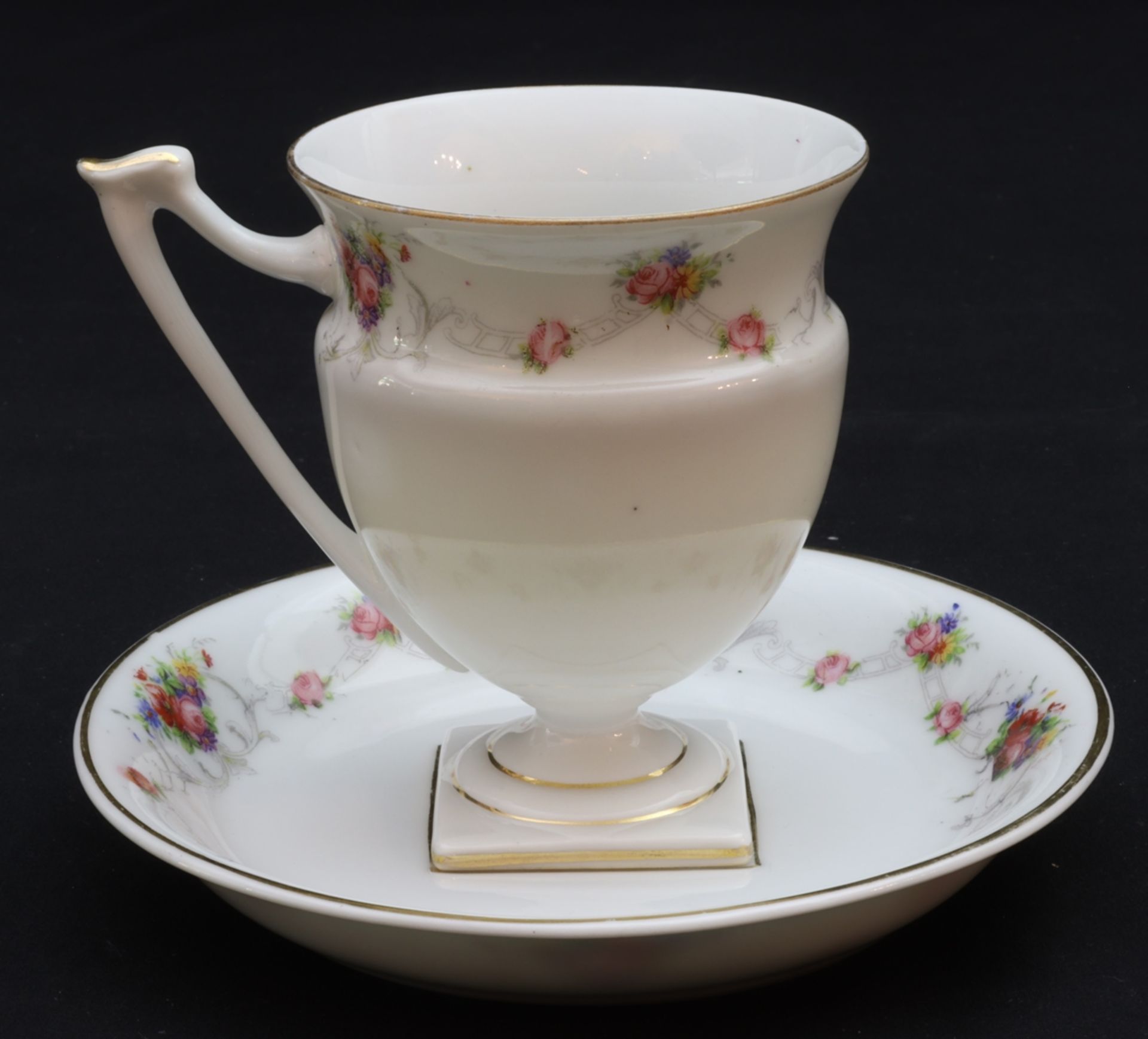 Vitrinen Tasse, Biedermeier Ende des 19.Jh., Deutsch - Bild 2 aus 4