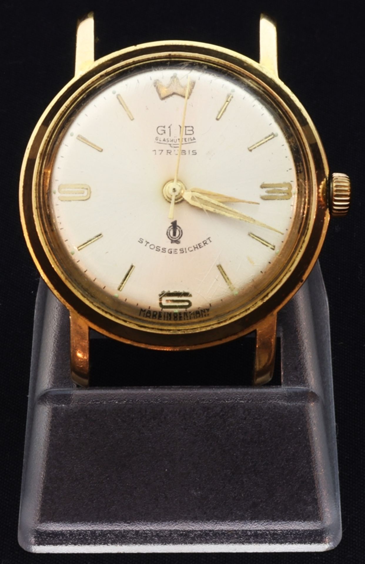 Glashütte Herren-Armbanduhr, zweite Hälfte des 20.Jh., DDR