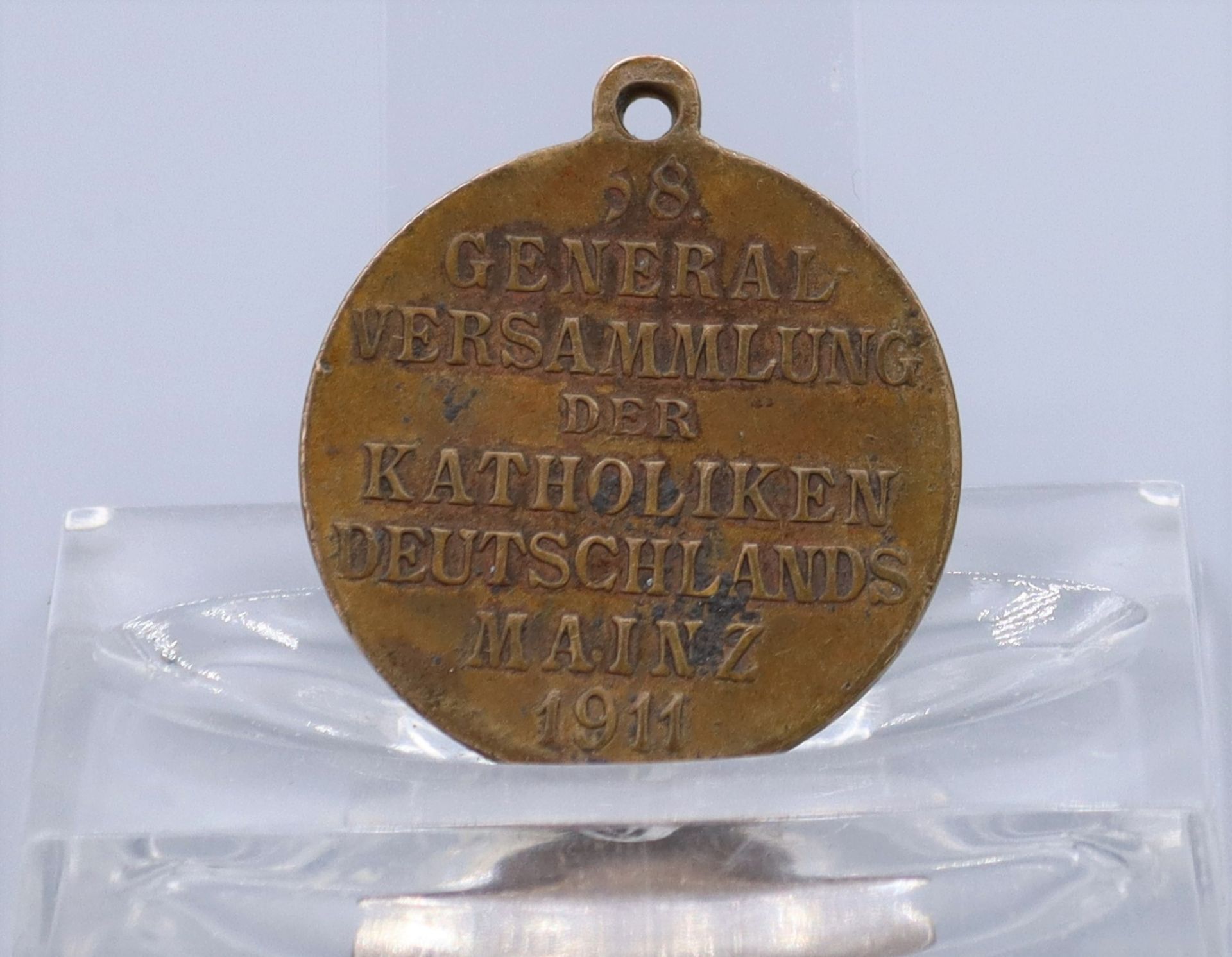 Erinnerungsmedaille zur 58. Generalversammlung der Katholiken Deutschlands Mainz 1911 - Image 2 of 2
