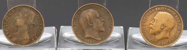 Lot  Englische Penny Münzen, England um 1900