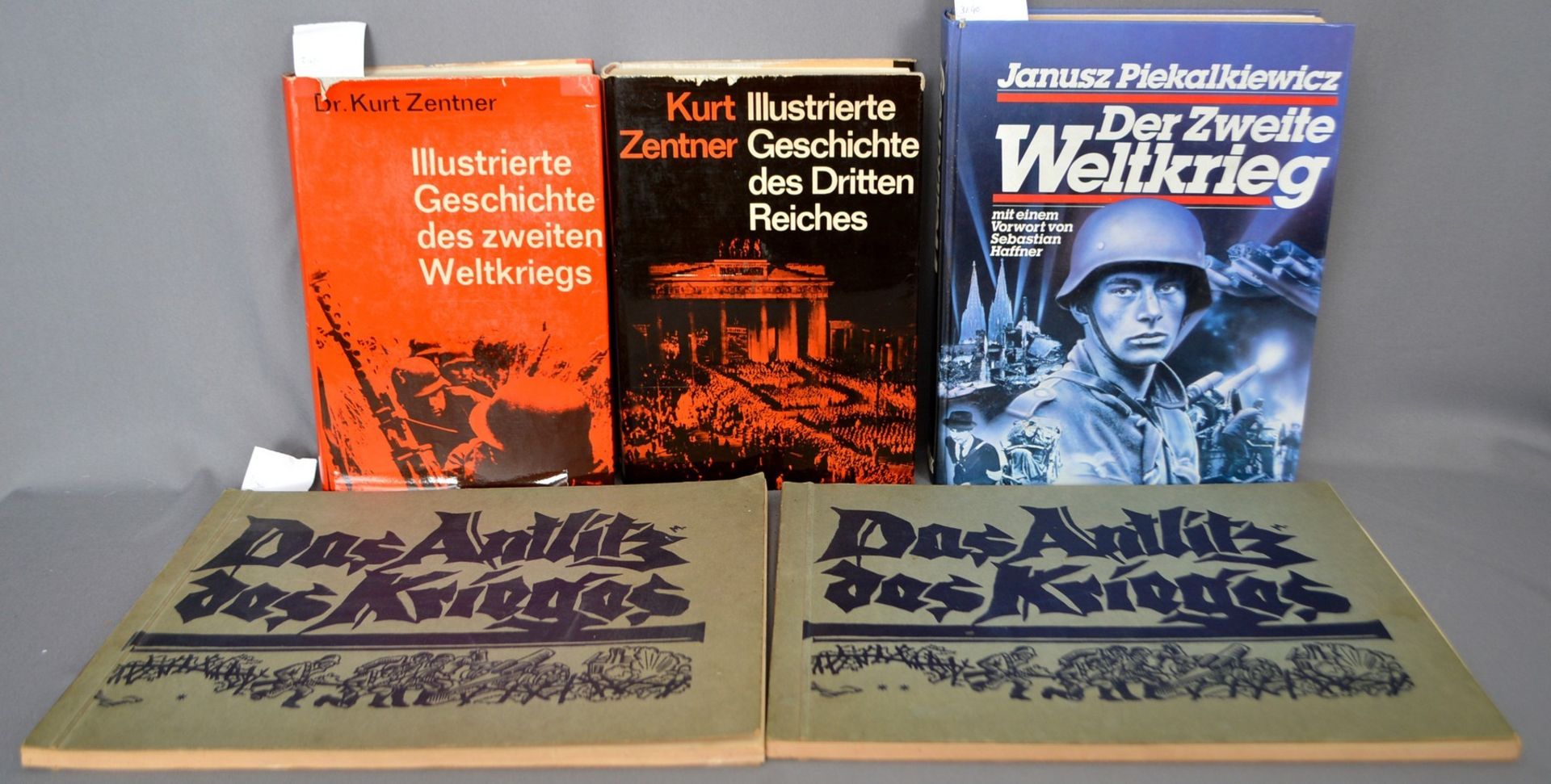 Konvolut drei Bücher und zwei Hefte