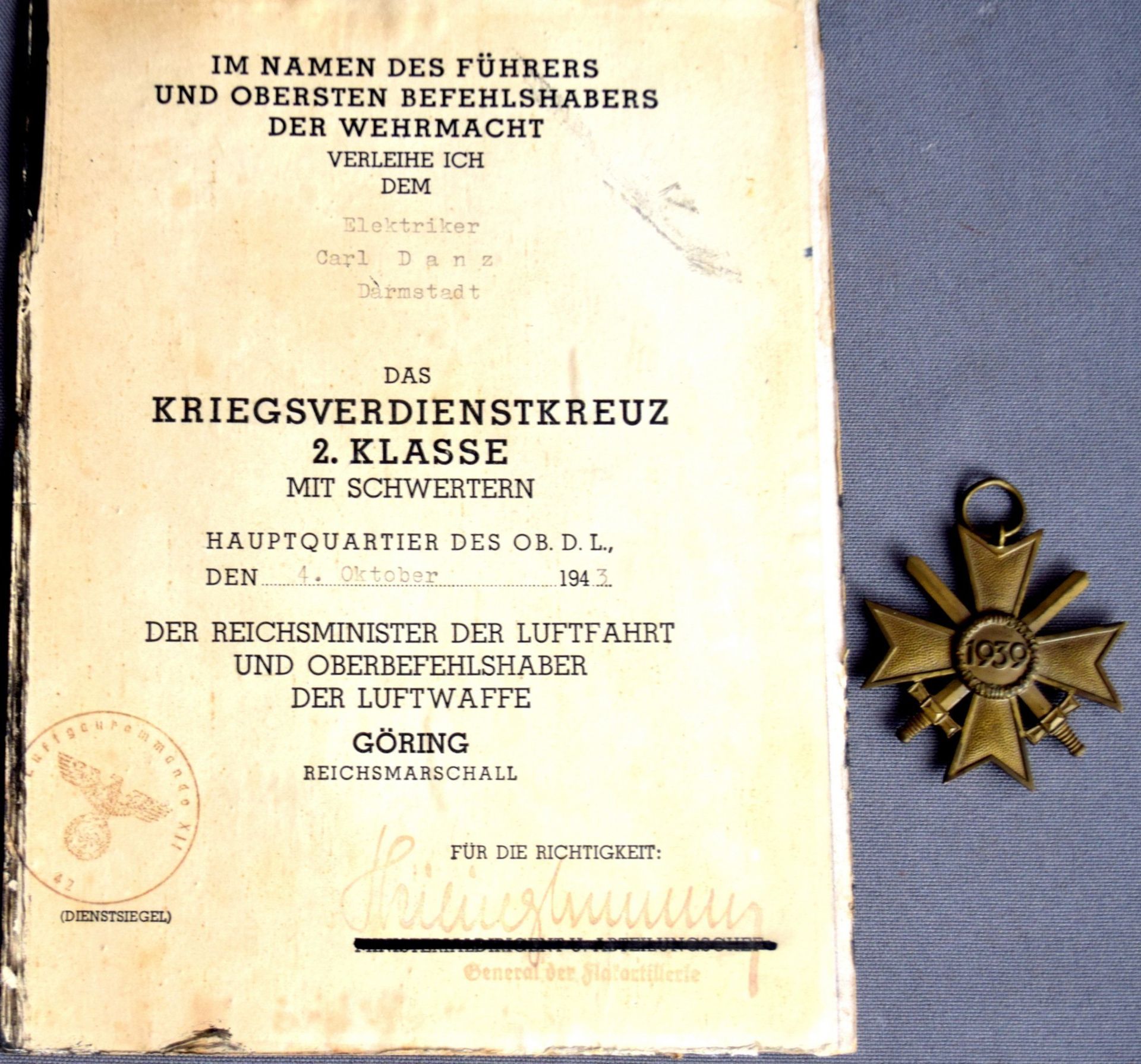 Kriegsverdienstkreuz II. Klasse
