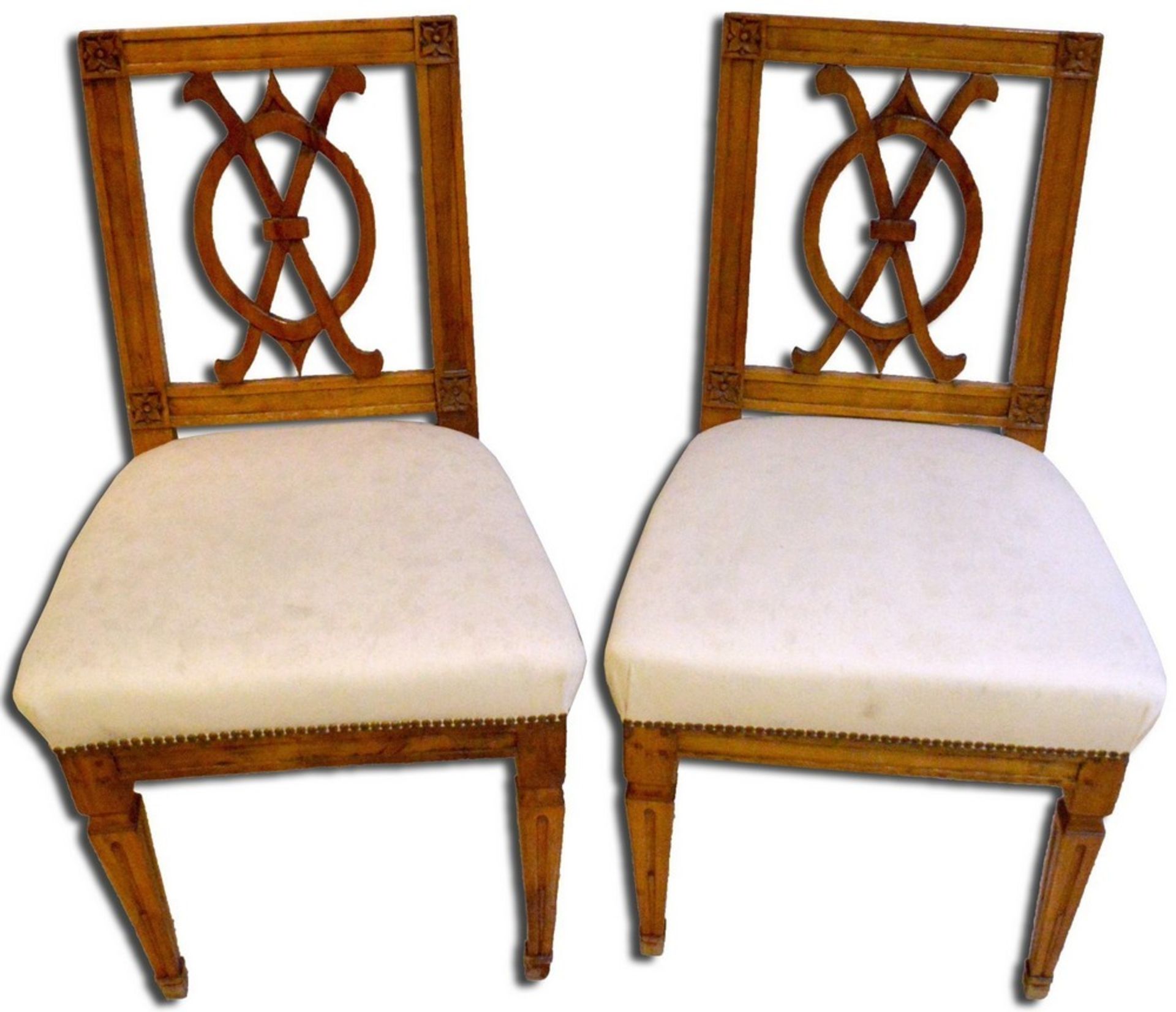 Paar Louis Seize Stühle