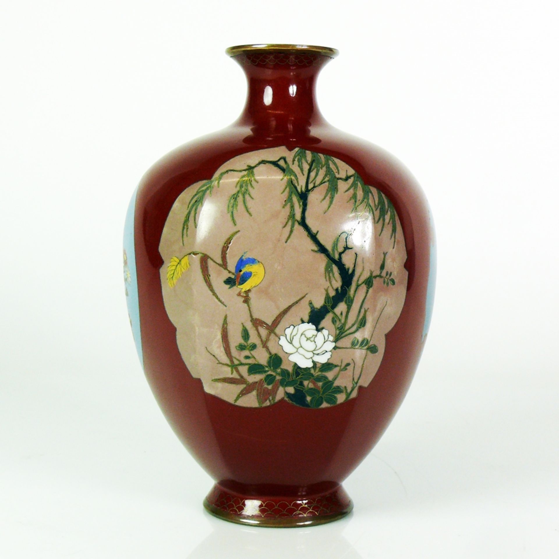 Cloisonné-Vase - Bild 3 aus 4