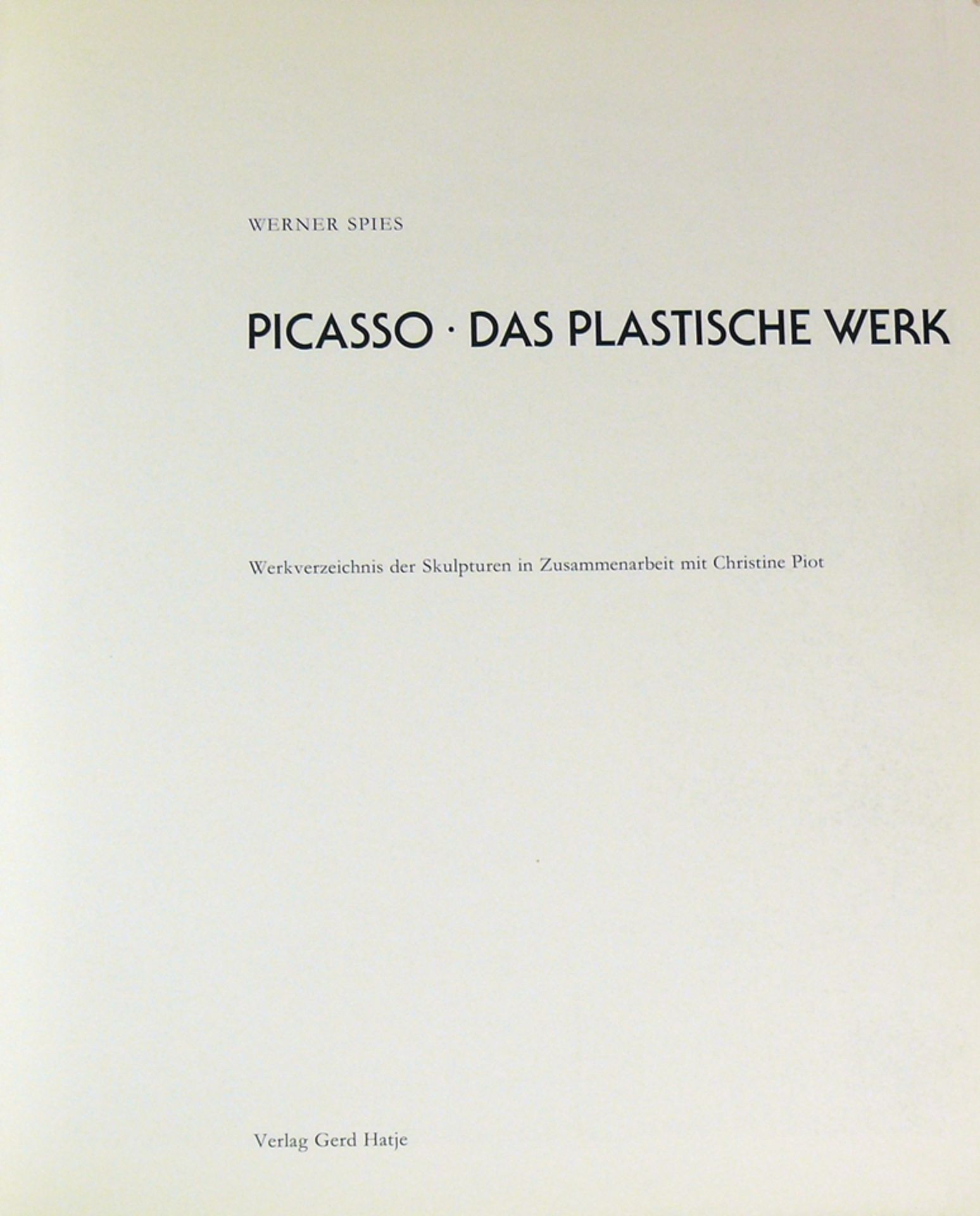 Picasso - Das plastische Werk - Image 2 of 3