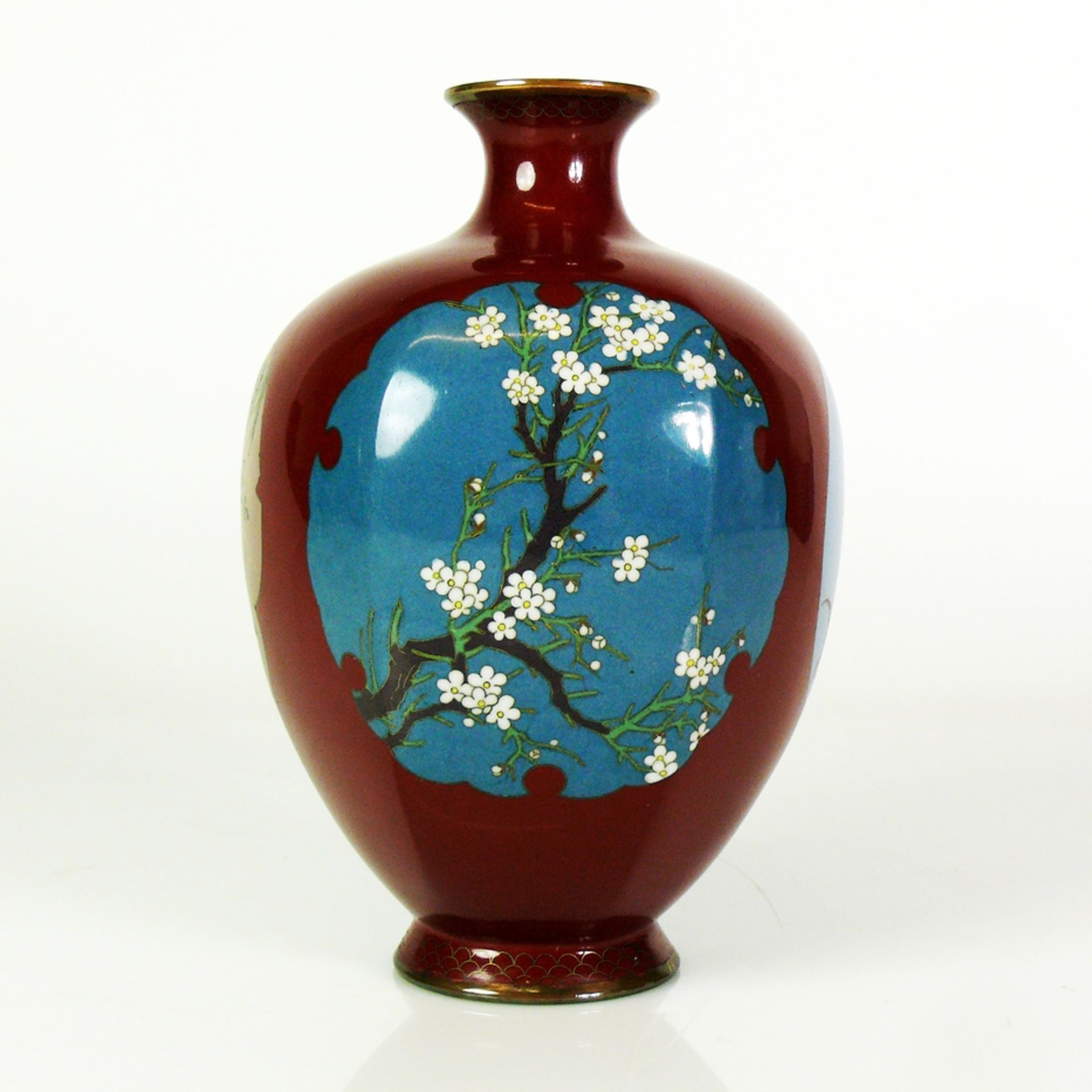 Cloisonné-Vase - Bild 2 aus 4