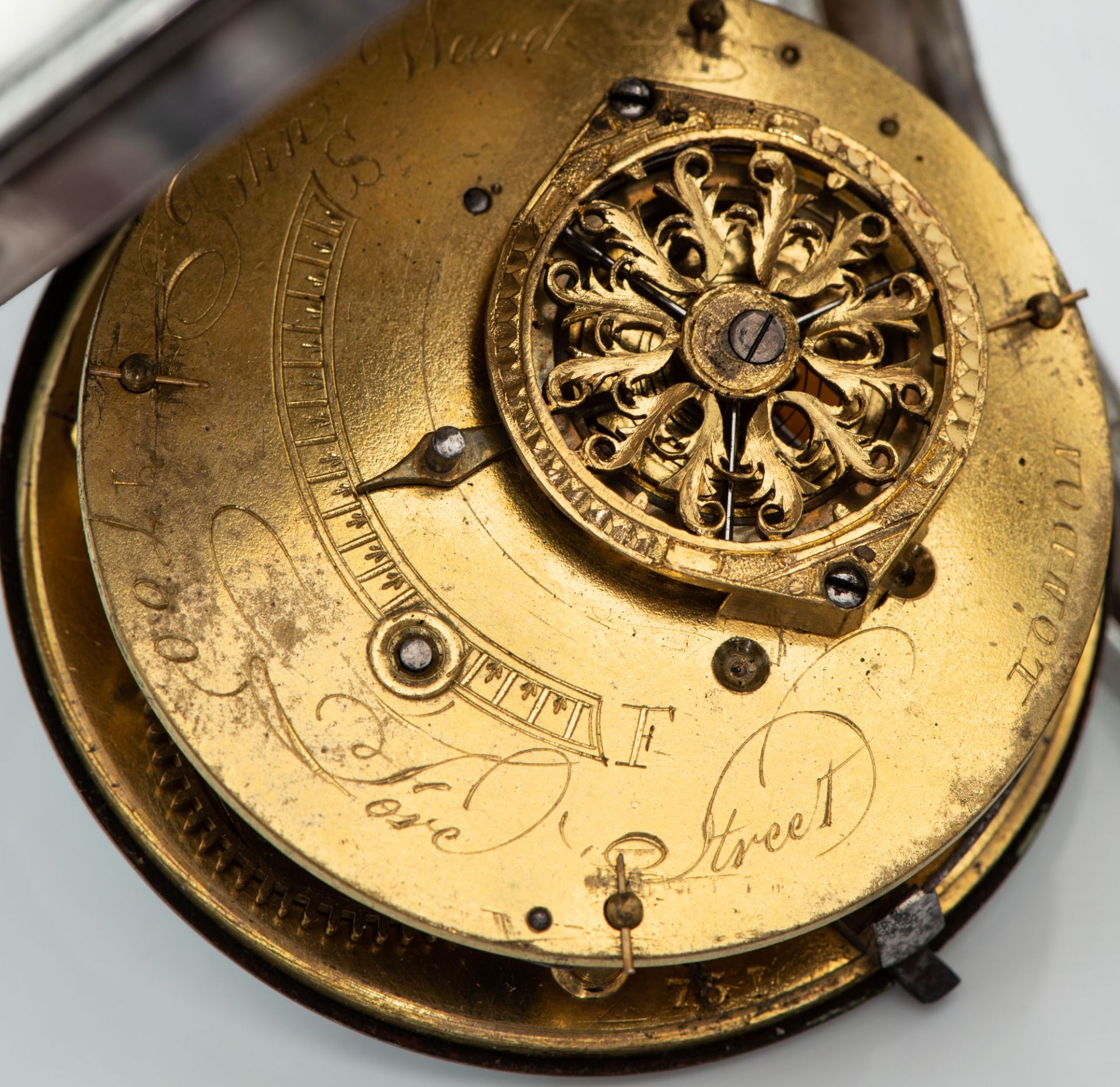 A S?lver Verge Fusee Pocket Watch by John Ward, England, London, 1784-1792 - Image 4 of 5