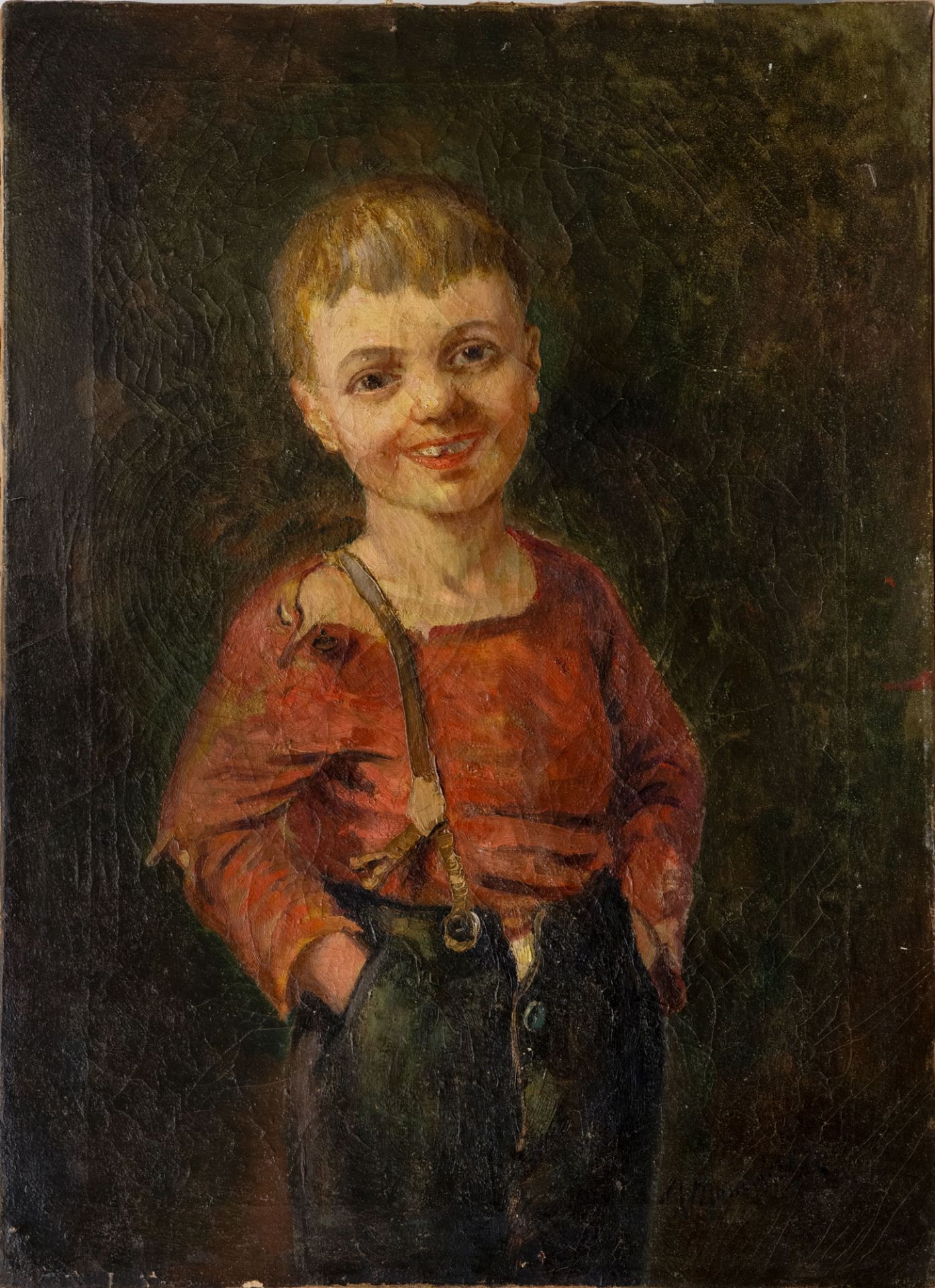Antonio Mancini (1852-1930), Waiting for the Tooth Fairy