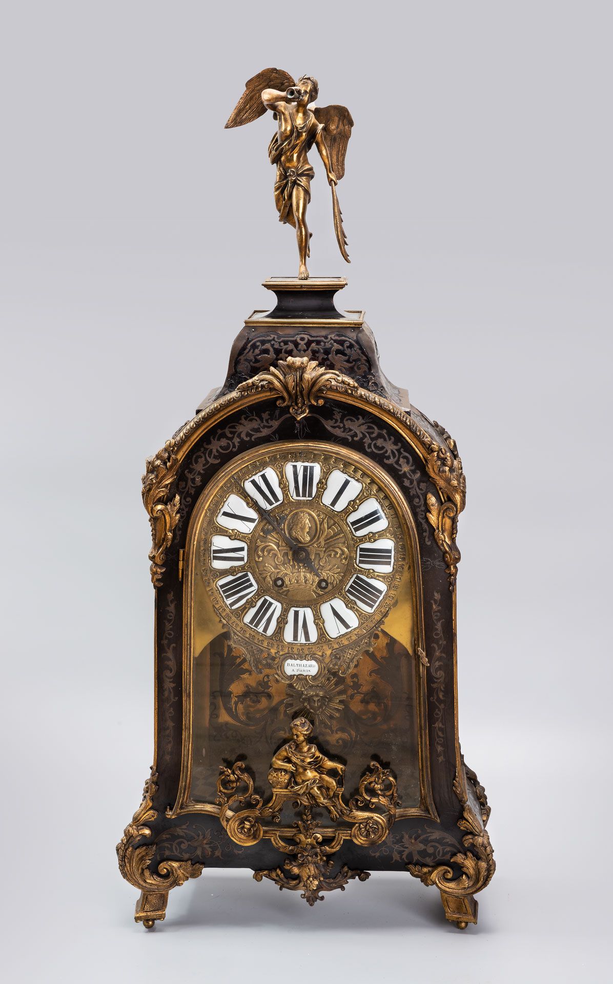 A Fine Boulle Clock by Charles Baltazar, France, Mid-Late 18th Century - Image 2 of 5