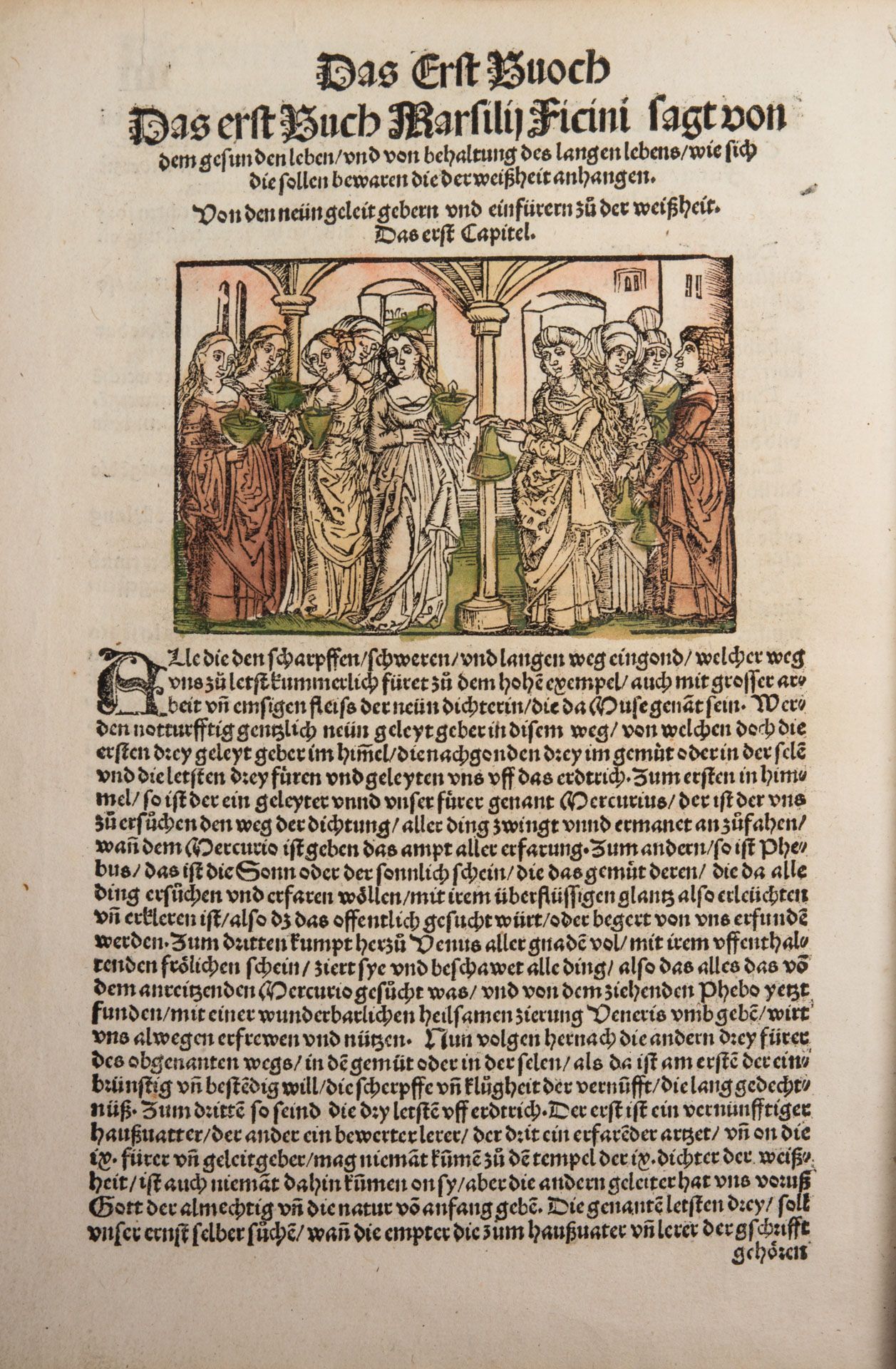 Das buch des lebens by Marsilio FICINO Translated to German by Johannes Adelphus .Johan Grüninger pu - Bild 3 aus 7