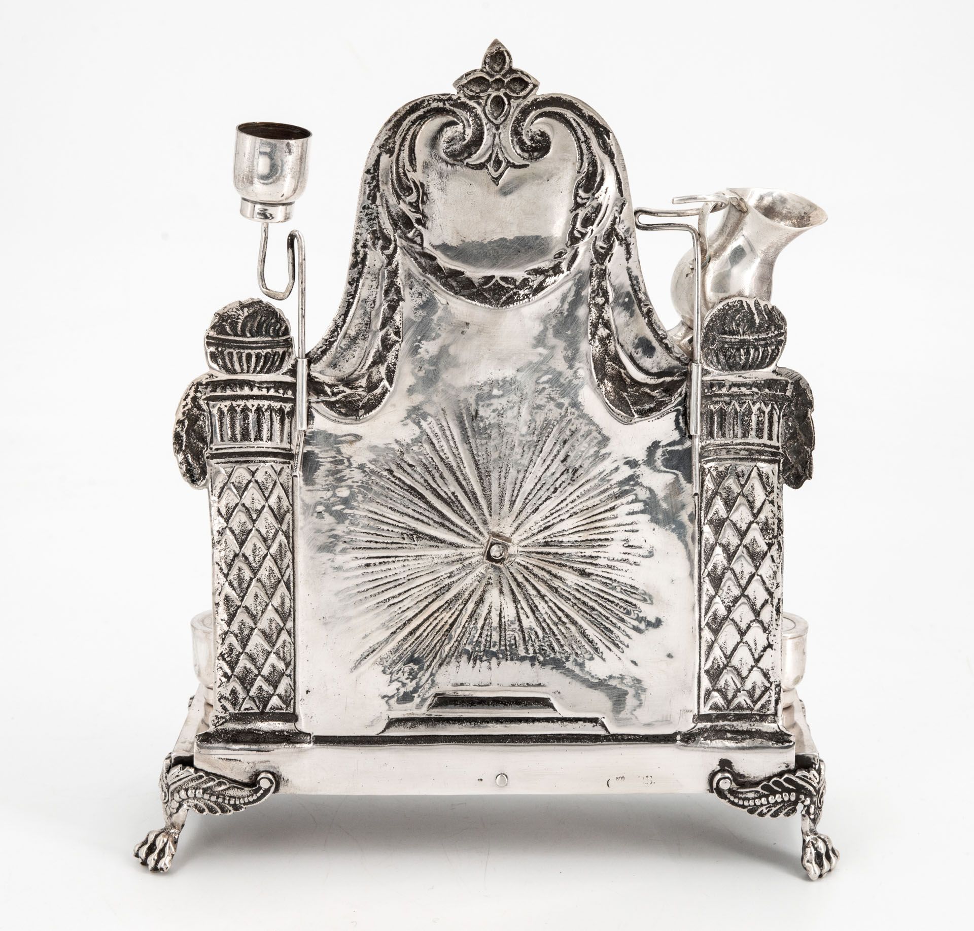 A Nice Silver Hanukkah Lamp, Germany, Early 20th Century - Image 3 of 3