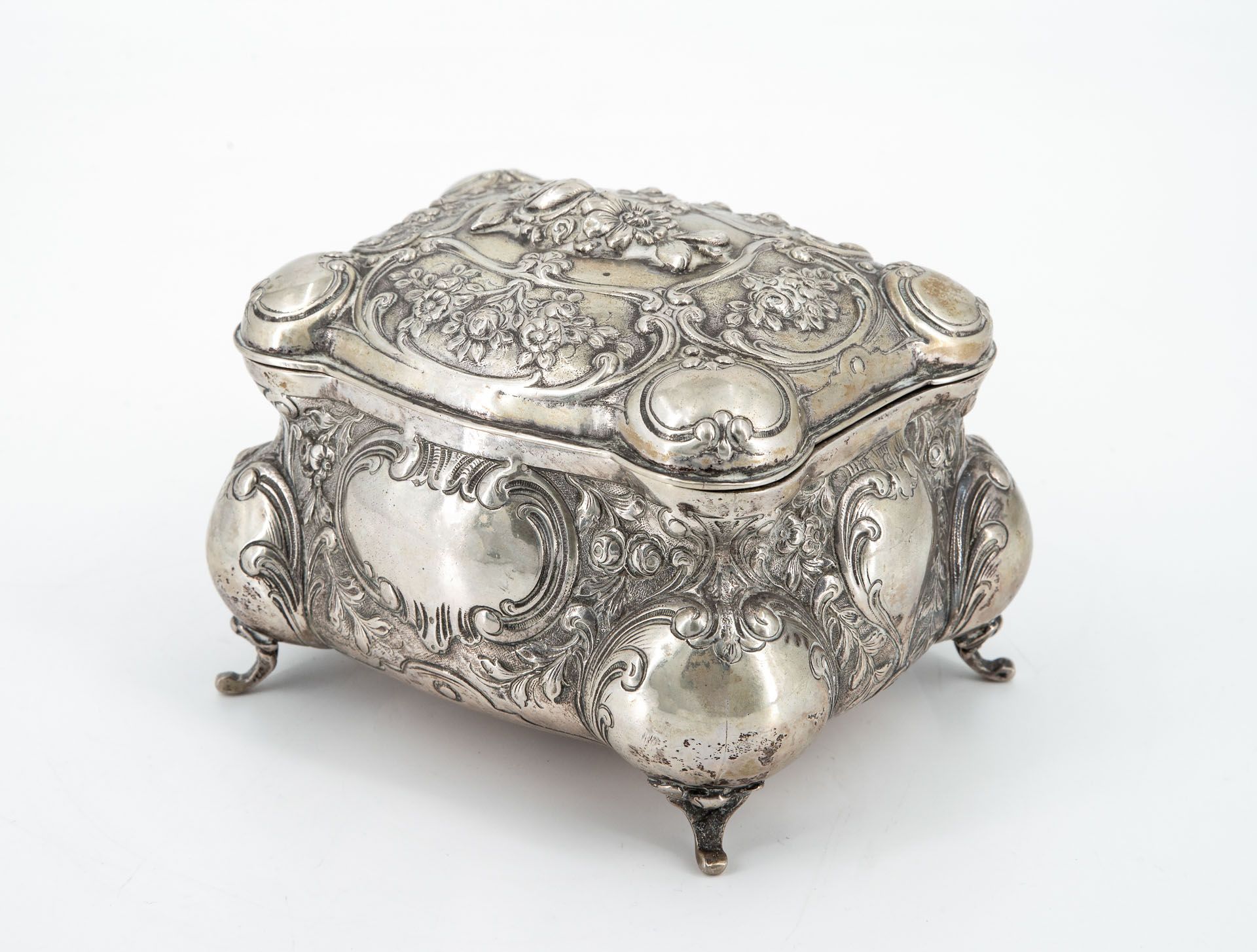 A Silver and Parcel Gilt Etrog Box, Germany, Late 19th Century