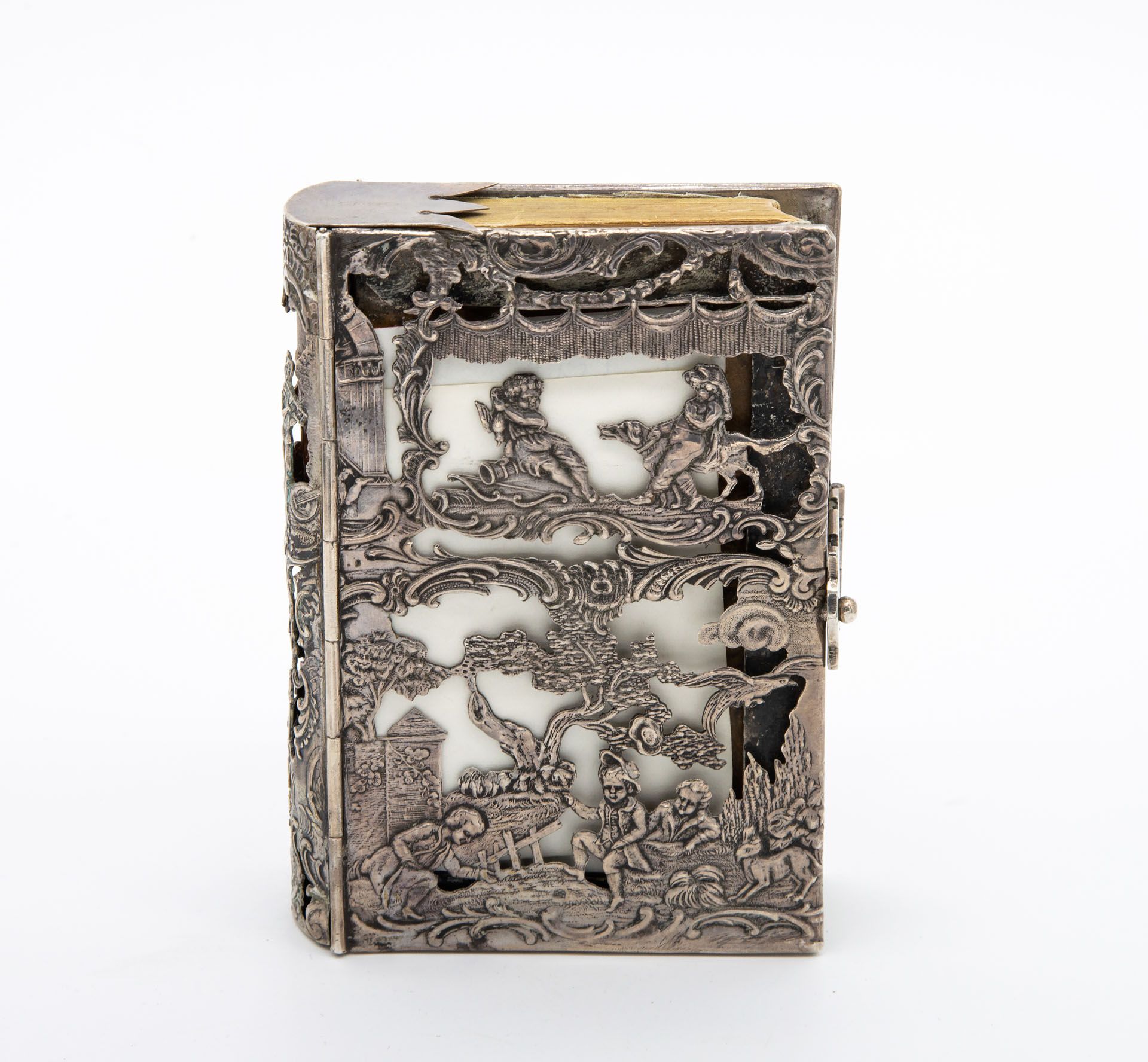 A Fine Silver Binding Book Including a Book, France, 19th Century - Image 4 of 5