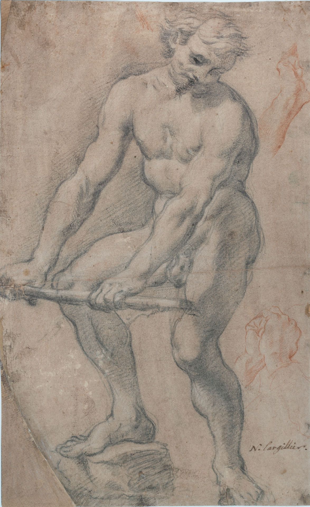 Jacopo da Carucci Pontormo (1494-1556/57), Hercules (?) Vulcan (?)
